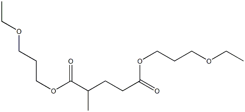 2-Methylglutaric acid bis(3-ethoxypropyl) ester Struktur