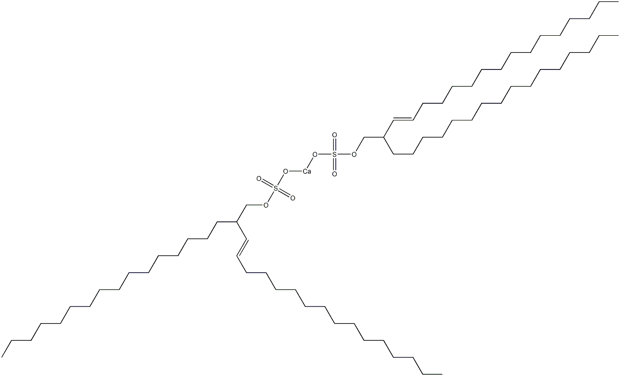 Bis(2-hexadecyl-3-octadecenyloxysulfonyloxy)calcium Struktur