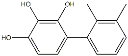 4-(2,3-Dimethylphenyl)-1,2,3-benzenetriol Struktur