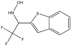 N-[2,2,2-Trifluoro-1-(1-benzothiophen-2-yl)ethyl]hydroxylamine Struktur