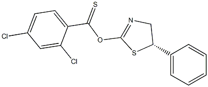 2,4-Dichlorothiobenzoic acid S-(5-phenyl-2-thiazolin-2-yl) ester Struktur