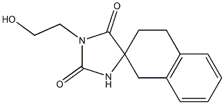 1'-(2-Hydroxyethyl)spiro[tetralin-2,4'-imidazolidine]-2',5'-dione Struktur