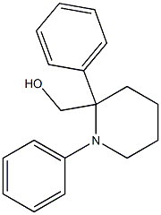 1,2-Diphenylpiperidine-2-methanol Struktur