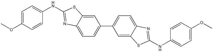 2,2'-Bis(4-methoxyphenylamino)-6,6'-bibenzothiazole Struktur