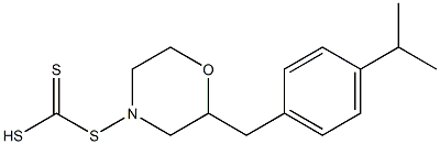 Trithiocarbonic acid (4-isopropylbenzyl)(4-morpholinyl) ester Struktur