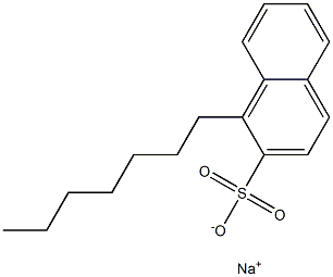 1-Heptyl-2-naphthalenesulfonic acid sodium salt Struktur