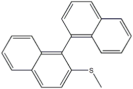 2-(Methylthio)-1,1'-binaphthalene Struktur