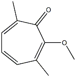 2-Methoxy-3,7-dimethylcyclohepta-2,4,6-trien-1-one Struktur