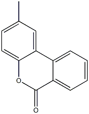 2-Methyl-6H-dibenzo[b,d]pyran-6-one Struktur