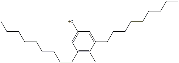 4-Methyl-3,5-dinonylphenol Struktur