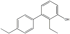 3-(4-Ethylphenyl)-2-ethylphenol Struktur