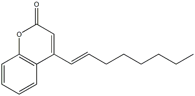 4-[(E)-1-Octenyl]coumarin Struktur