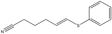 (E)-6-(Phenylthio)-5-hexenenitrile Struktur