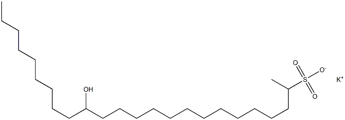 15-Hydroxytetracosane-2-sulfonic acid potassium salt Struktur