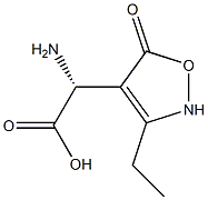 (R)-2-[(3-Ethyl-2,5-dihydro-5-oxoisoxazol)-4-yl]-2-aminoacetic acid Struktur