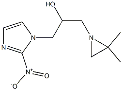 1-(2,2-Dimethyl-1-aziridinylmethyl)-2-(2-nitro-1H-imidazol-1-yl)ethanol Struktur