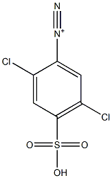 2,5-Dichloro-4-sulfobenzenediazonium Struktur