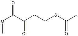 4-(Acetylthio)-2-oxobutyric acid methyl ester Struktur