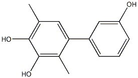 2,5-Dimethyl-1,1'-biphenyl-3,3',4-triol Struktur