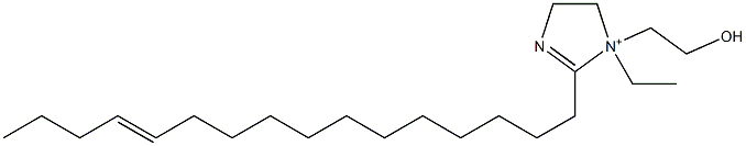 1-Ethyl-2-(12-hexadecenyl)-1-(2-hydroxyethyl)-2-imidazoline-1-ium Struktur