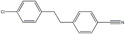 4-[2-(4-Chlorophenyl)ethyl]benzonitrile Struktur