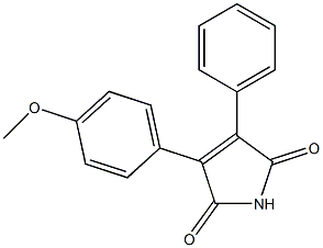 2-(4-Methoxyphenyl)-3-phenylmaleimide Struktur