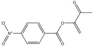 p-Nitrobenzoic acid 1-methylene-2-oxopropyl ester Struktur