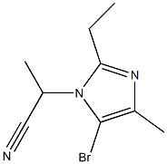 5-Bromo-1-(1-cyanoethyl)-2-ethyl-4-methyl-1H-imidazole Struktur