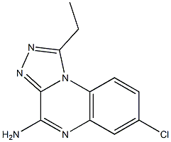 4-Amino-7-chloro-1-ethyl[1,2,4]triazolo[4,3-a]quinoxaline Struktur