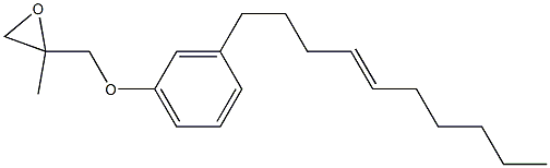 3-(4-Decenyl)phenyl 2-methylglycidyl ether Struktur