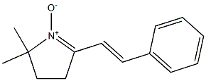 2-Styryl-5,5-dimethyl-1-pyrroline 1-oxide Struktur