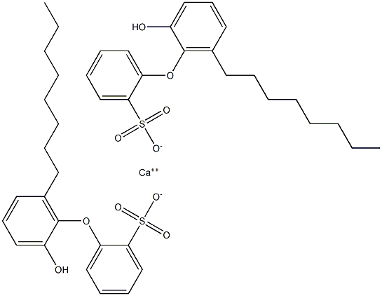 Bis(2'-hydroxy-6'-octyl[oxybisbenzene]-2-sulfonic acid)calcium salt Struktur