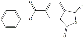 4-Phenoxycarbonylphthalic anhydride Struktur