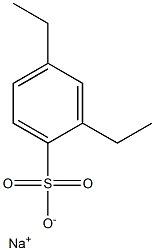 2,4-Diethylbenzenesulfonic acid sodium salt Structure