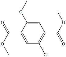 5-Chloro-2-methoxyterephthalic acid dimethyl ester Struktur