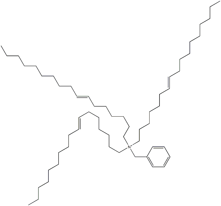 Tri(7-heptadecenyl)benzylaminium Struktur