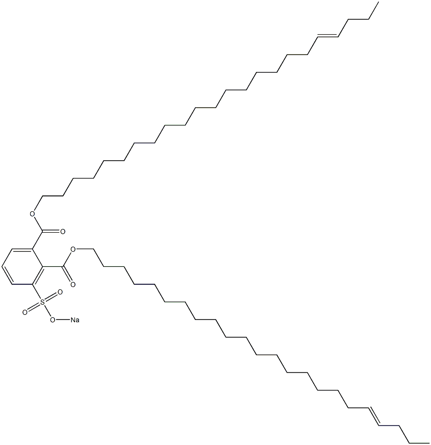 3-(Sodiosulfo)phthalic acid di(19-tricosenyl) ester Struktur