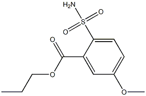 5-Methoxy-2-sulfamoylbenzoic acid propyl ester Struktur