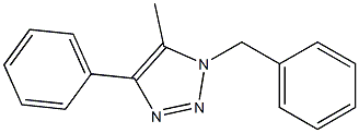 1-Benzyl-4-phenyl-5-methyl-1H-1,2,3-triazole Struktur