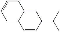 1,2,4a,5,8,8a-Hexahydro-2-isopropylnaphthalene Struktur