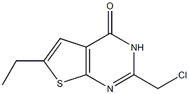 6-Ethyl-2-(chloromethyl)thieno[2,3-d]pyrimidin-4(3H)-one Struktur