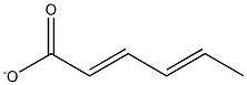 Sorbic acidanion Struktur