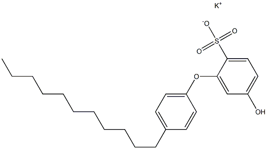 5-Hydroxy-4'-undecyl[oxybisbenzene]-2-sulfonic acid potassium salt Struktur