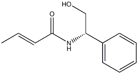 (E)-N-[(S)-2-Hydroxy-1-phenylethyl]-2-butenamide Struktur