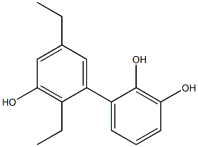 2',5'-Diethyl-1,1'-biphenyl-2,3,3'-triol Structure