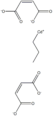 Bis(maleic acid 1-propyl)cadmium salt Struktur