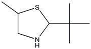 2-tert-Butyl-5-methylthiazolidine Struktur