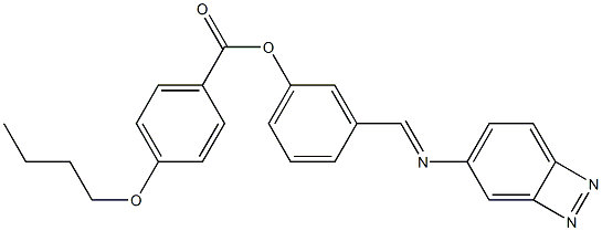 4-Butoxybenzoic acid 3-[(azobenzen-4-yl)iminomethyl]phenyl ester Struktur