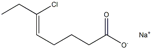 6-Chloro-5-octenoic acid sodium salt Struktur