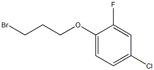 1-(3-Bromopropoxy)-2-fluoro-4-chlorobenzene Struktur